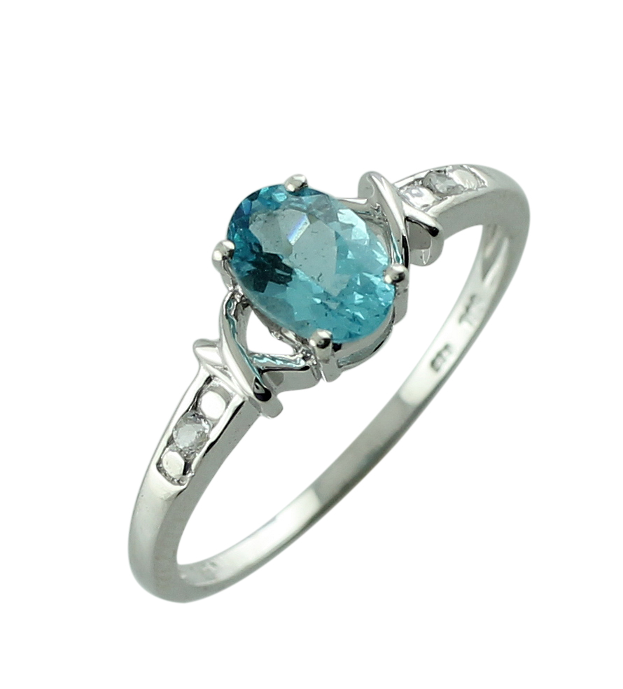 Details about  / Beautiful Blue Apatite Gemstone Engagement Jewelry 10k Yellow Gold Ring
